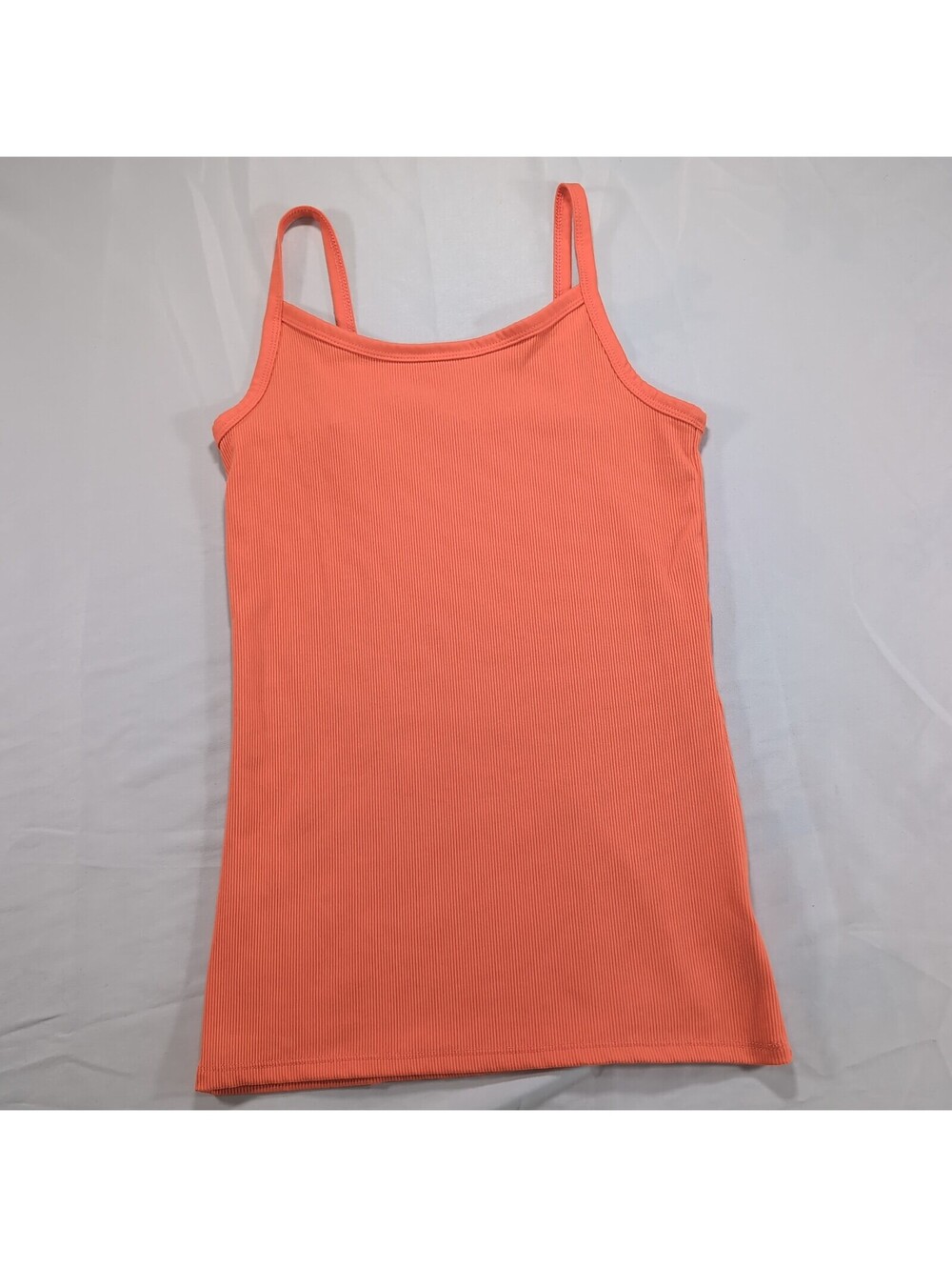 No Boundaries Coral Ribbed Cami Tank Top Size M 7 9